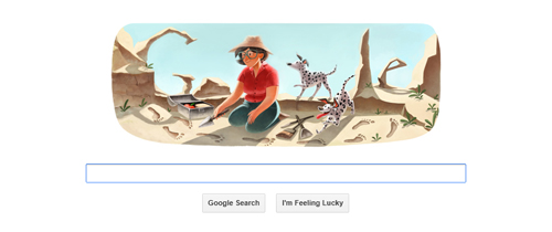 Mary Leakey için özel Doodle! - Resim : 1